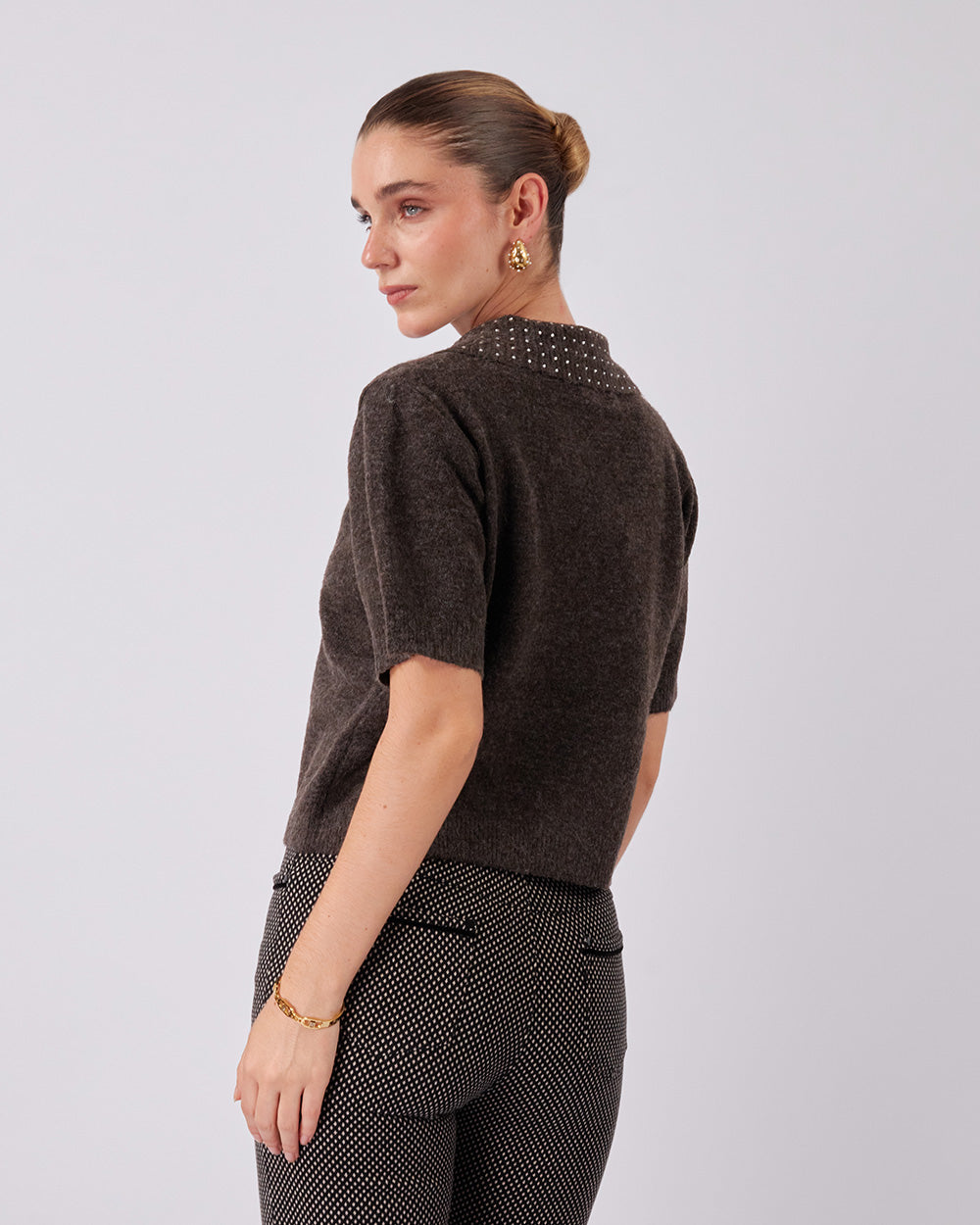 Knitted Coffee Sweater Sparkle