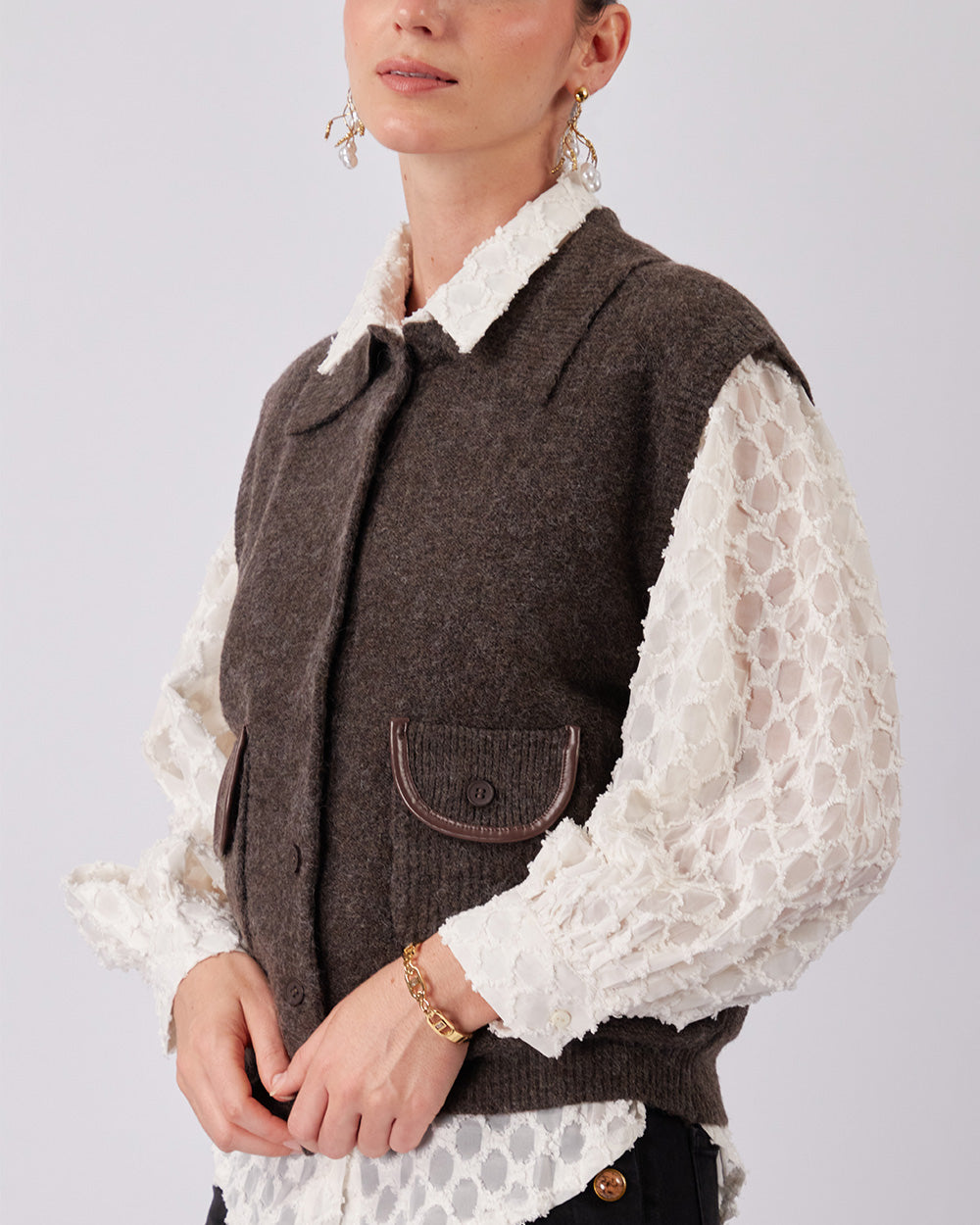 Knitted Coffee Sweater Sparkle