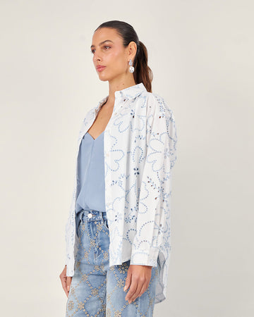 White Broderie Shirt