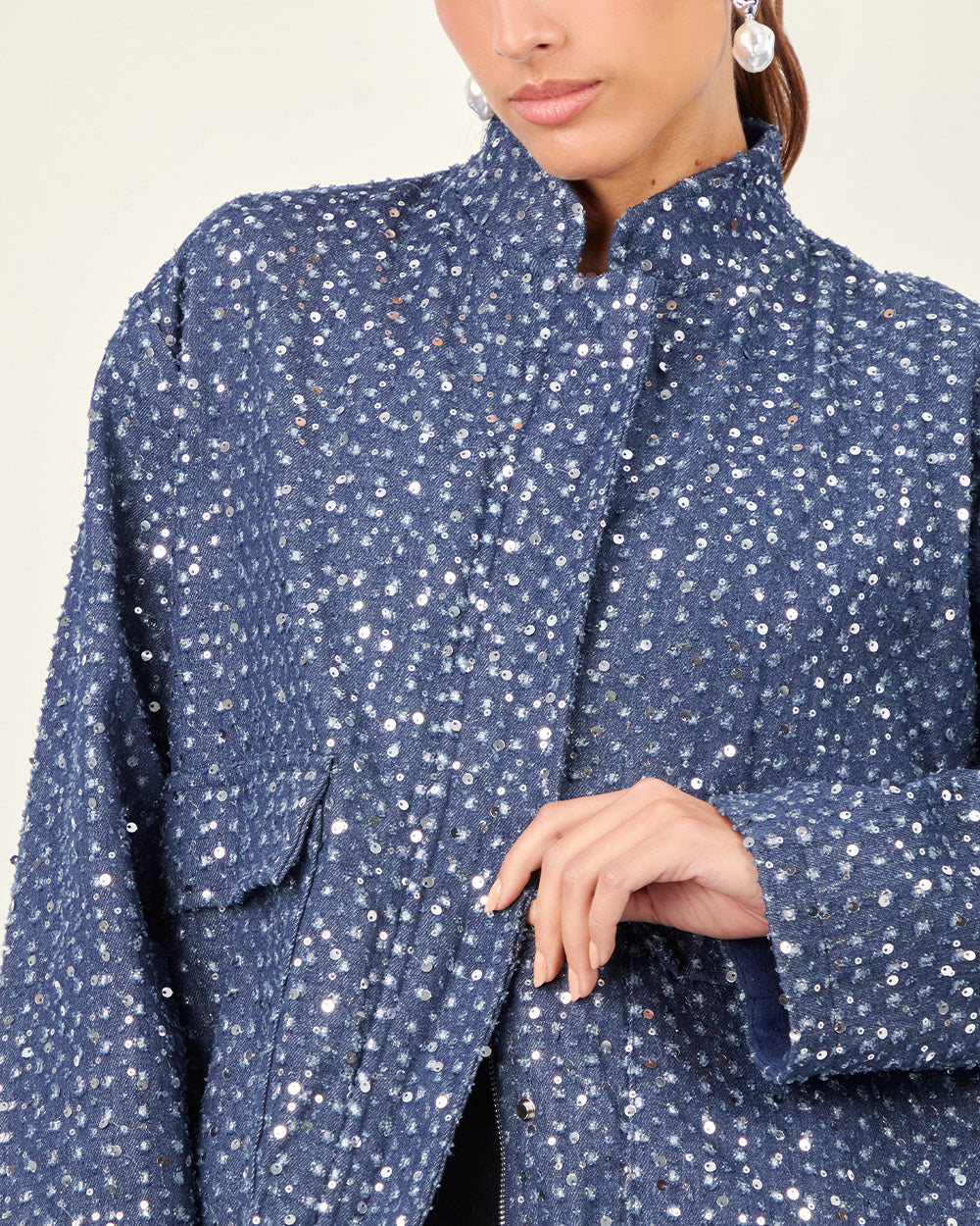 Blue Denim Jacket sparkle