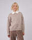 Beige Knitted Sweater With Gold Buttons