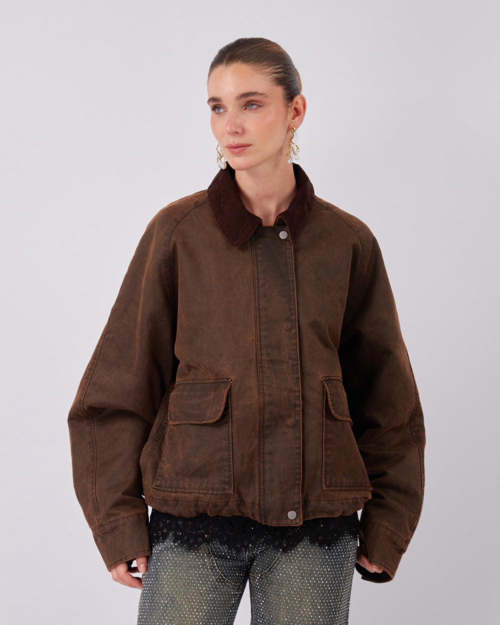 Chocolate Overside Jacket