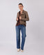 Brown Jacket Neru Collar