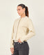 Beige Jacket with Faux Pockets