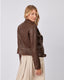 Brown Jacket Gold Buttons