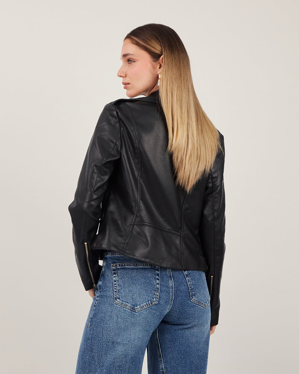 Black Vegan Leather Jacket