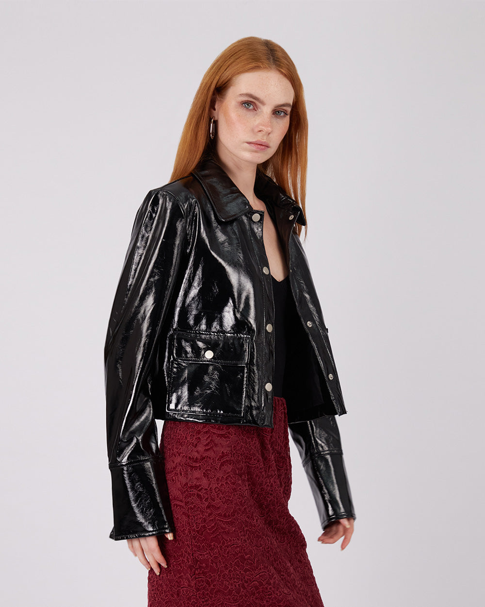 Black Vegan Leather Jacket