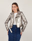 Bronze Foil Crop Jacket