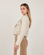 Beige Double-Lapel Jacket
