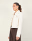 Cream golden button jacket