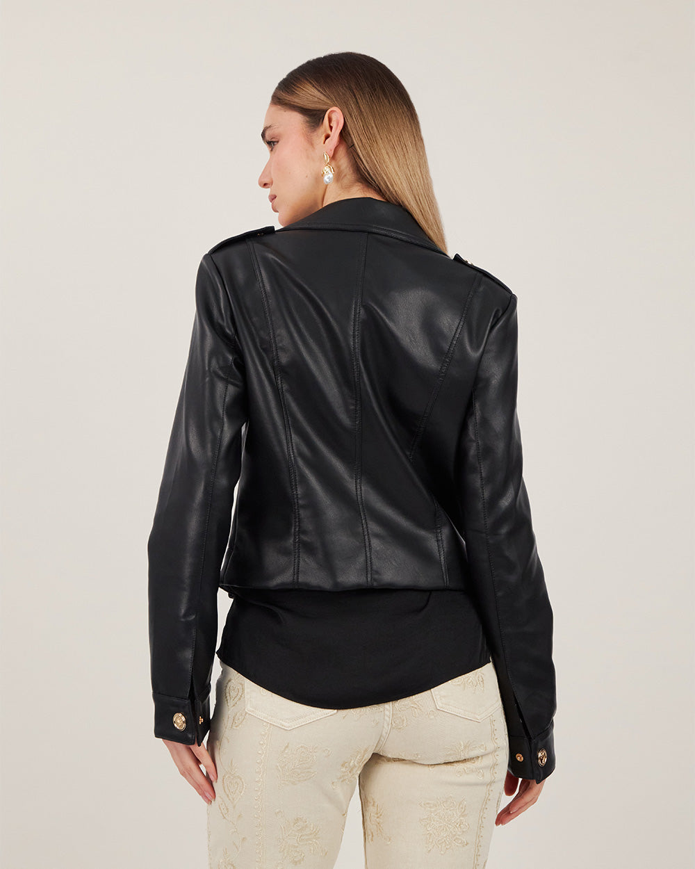 Black Cv Double Zip Jacket