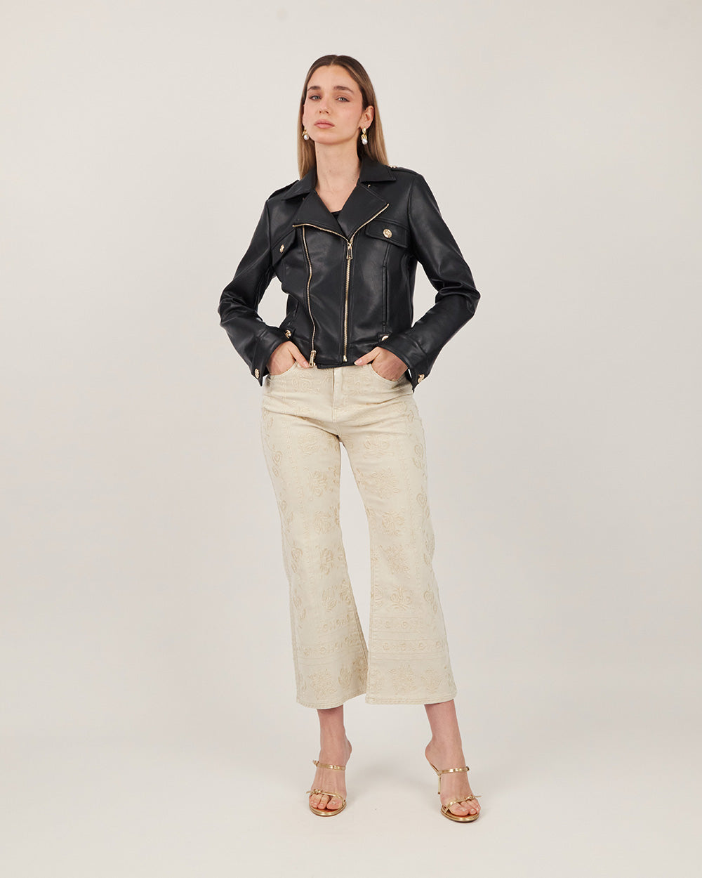 Black Cv Double Zip Jacket