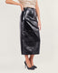 Black vinyl skirt