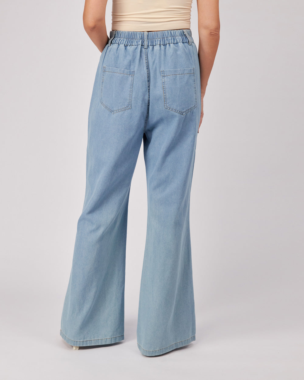 Light Blue Pants Rhinestones