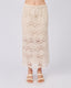 Cream Knitted Skirt