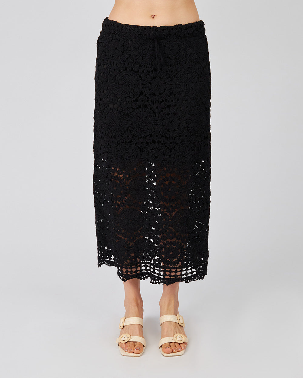 Black Knitted Skirt