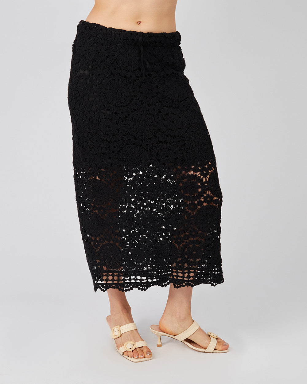 Black Knitted Skirt