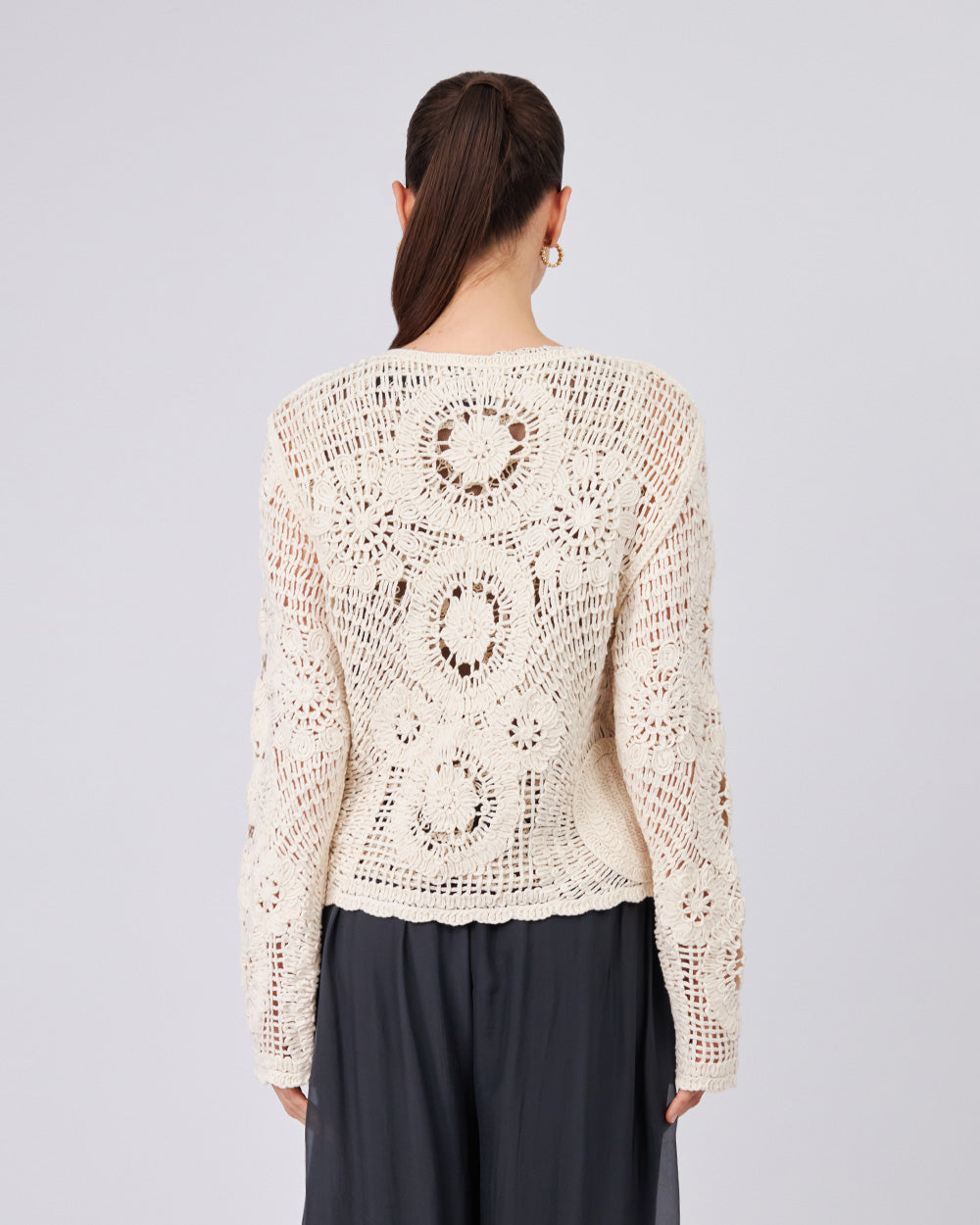 Cream Knitted Cardigan