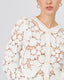 Cream Knitted Cardigan Round Neck