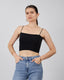 Black Crop Top Straps