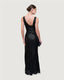 Black sequin long night dress