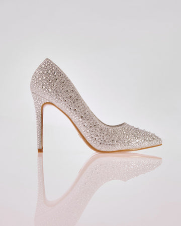 Plata glitter stiletto