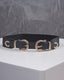 Black Belt Silver Snake Buckle