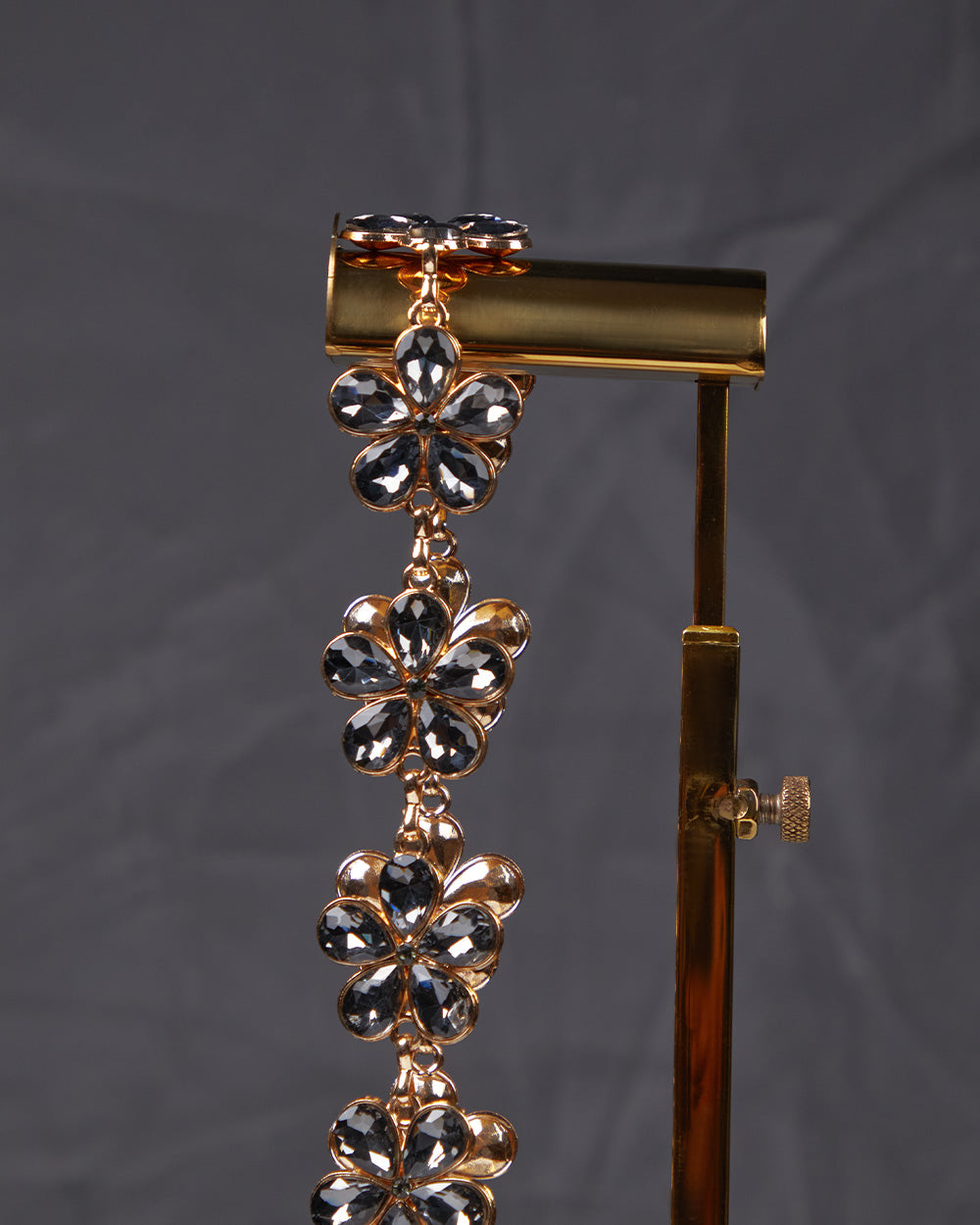 Gold Belt Black Flowers
