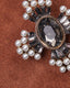Gray Cross Brooch