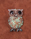 Silver Owl Brooch