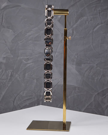 Black Belt Silver Chain