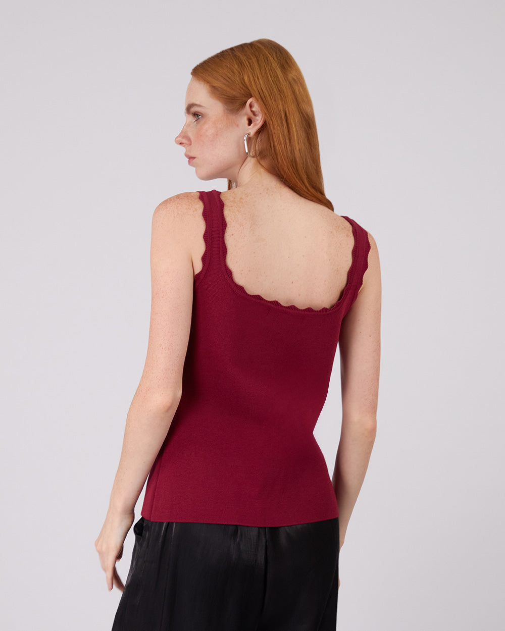 Burgundy Top Gold Buttons