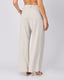 Beige Pants Elastic Waist