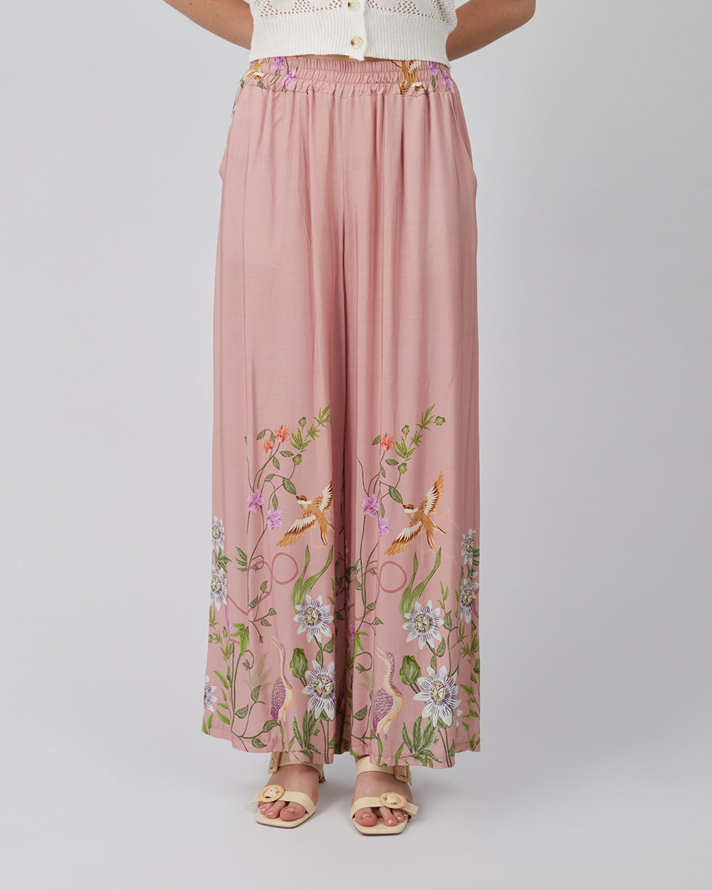 Pink Pants Floral Print