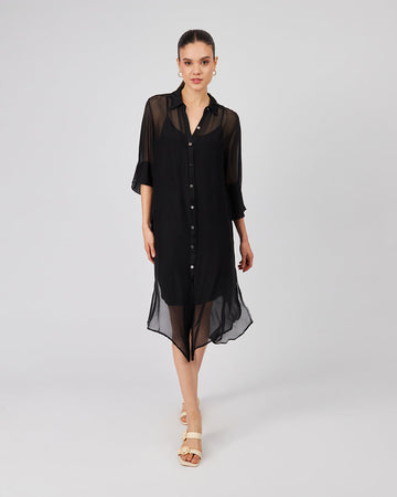 Black Shirt Dress