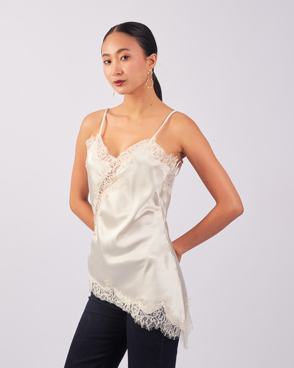 Beige Lace Camisole