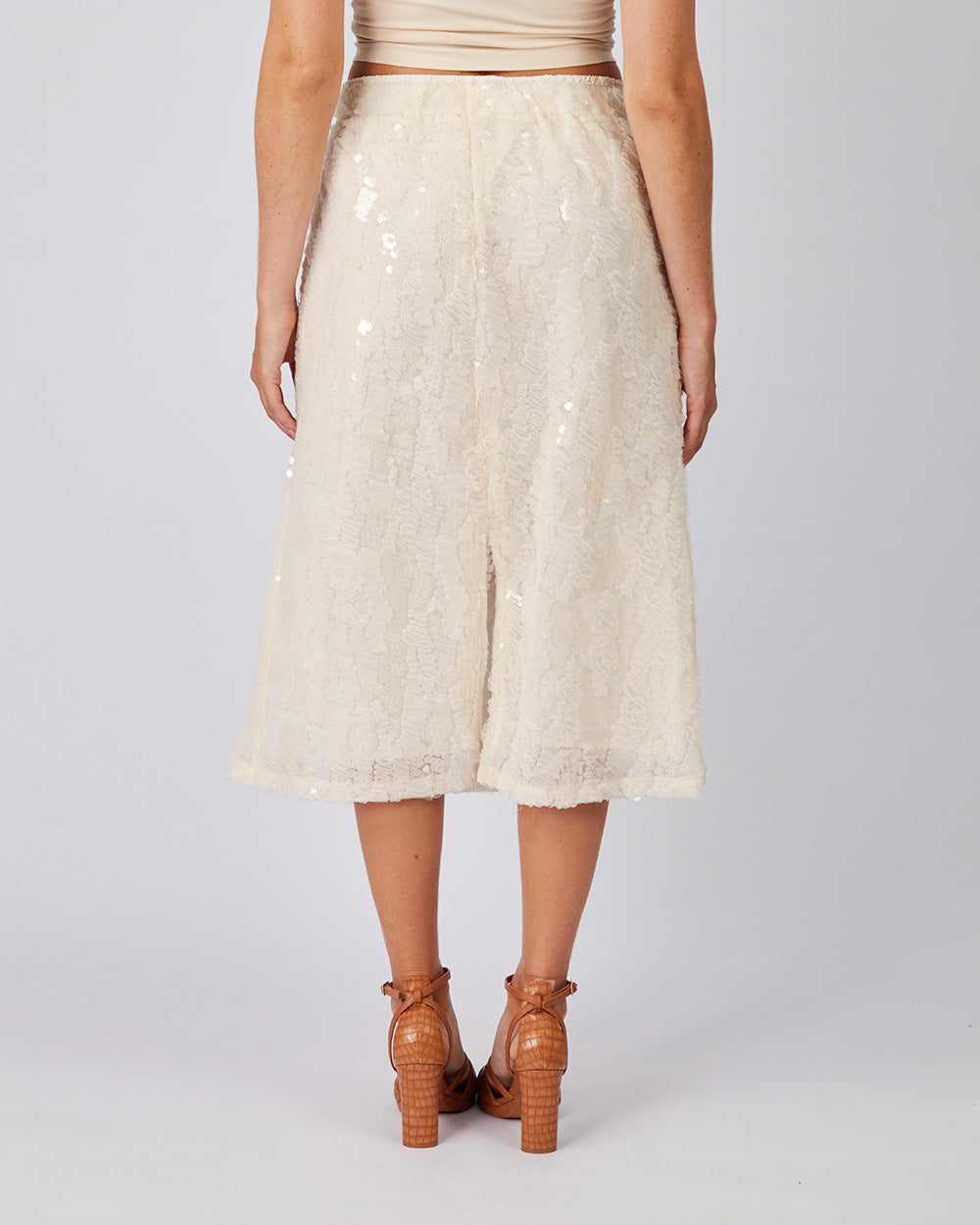 Cream Organza Skirt