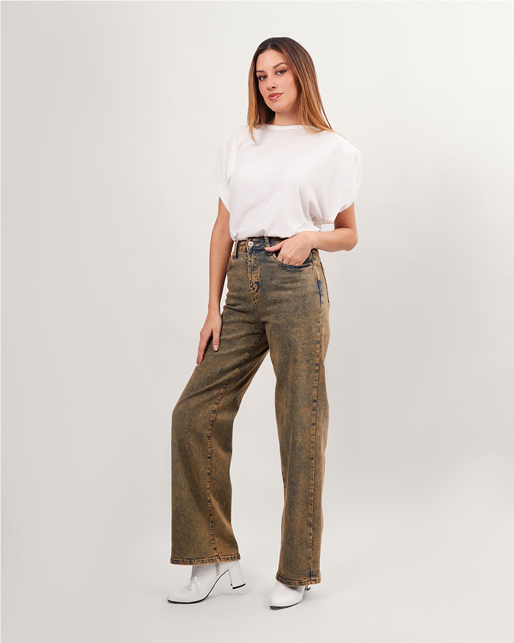 Blue Jeans With Belt