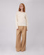 Beige Pleated Pant
