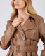 Long Brown Trench Coat Belt