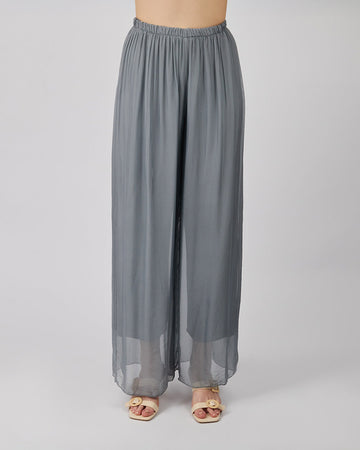 Loose-Fitting Grey Trousers