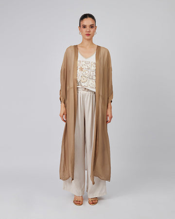 Sand-Colored Overcoat