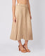 Beige Skirt With Belt
