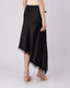 Black Skirt Diagonal Cut
