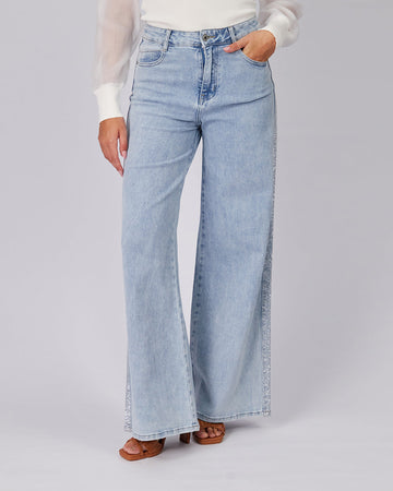 Light Blue Denim Sparkle Pants