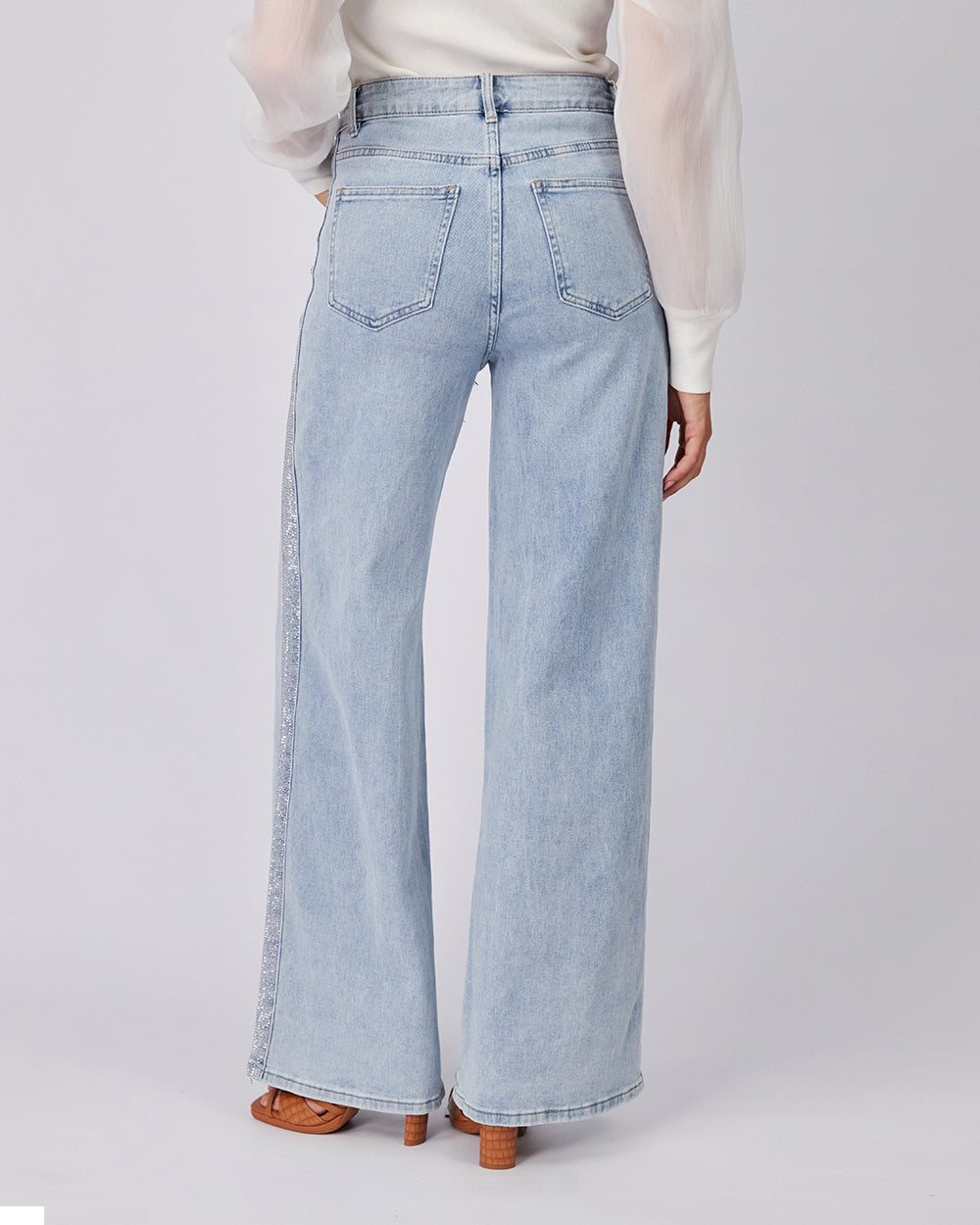 Light Blue Denim Sparkle Pants