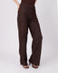 Brown Denim Pants Wide Leg