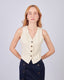 Beige Petal Vest