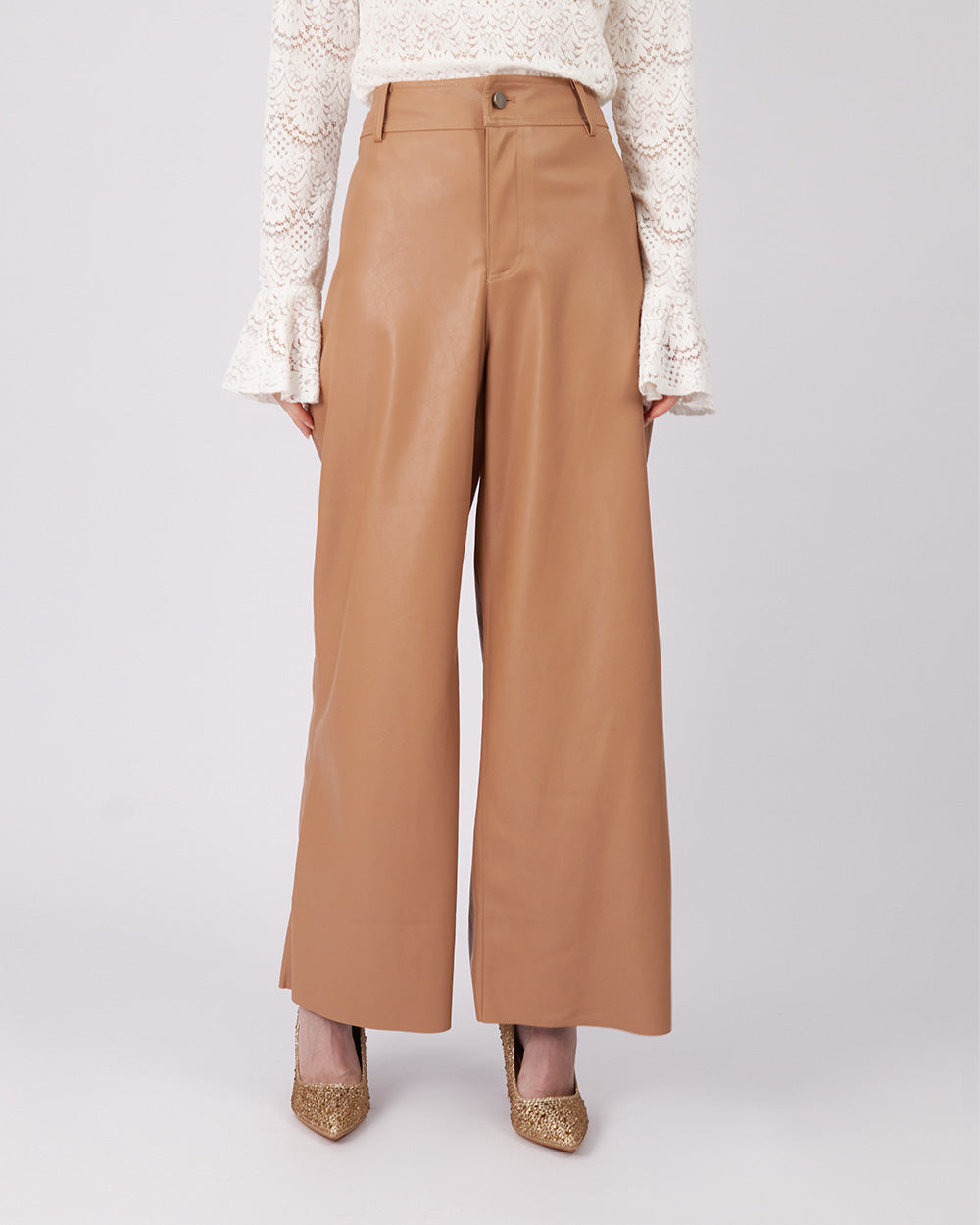 Camel Wide Leg Pants