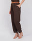 Brown Trousers With Elastic Waist